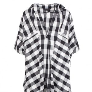Moyuru oversized checkered dress